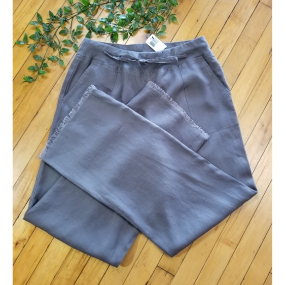 Saks Fifth Avenue Pants - Saks linen adjustable waist pants